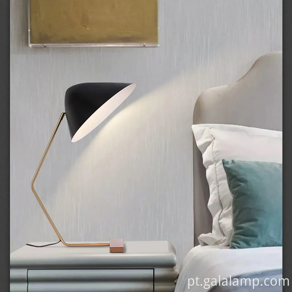Lâmpada de mesa led nórdica elegante para decoração moderna do quarto
